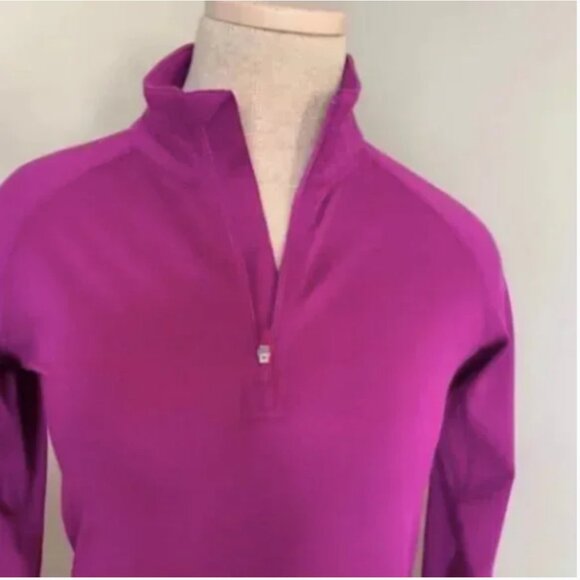 Nike Pro Combat Fuchsia Colored Therma-Fit and Dri Fit Pullover Size S - Picture 3 of 9